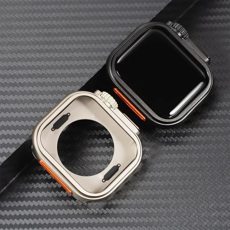 Zinc Alloy Case for Apple Watch Series 10 42mm 46mm Upgrade Ultra 2 49mm Hard Metal Protective Cover for Iwatch Series 10 Shell