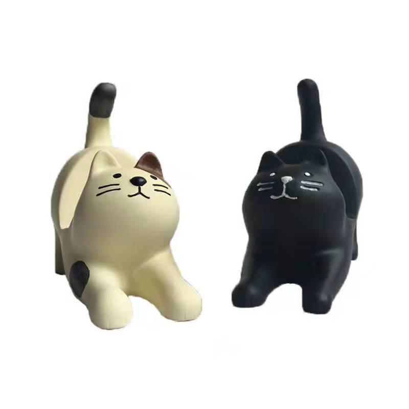 Resin Cat Stretching Phone & Tablet Holder Ornament