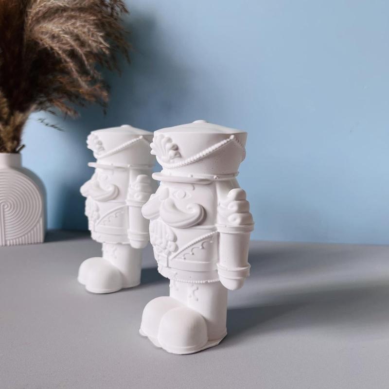 2 Pcs Scented Molds Castings Molds Epoxy Resin Molds Walnuts Soldier Silicone Moulds Plasters Molds China Mainland