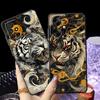 Case for Xiaomi Redmi A4 12C 9 A1 A2 Plus A5 A3 K40 K80 Pro 10 13C 14C Black Soft Phone Cover Luxury Fashion Fierce White Tiger