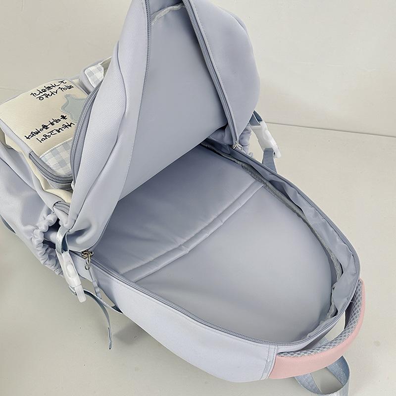 Schoolbag New Schoolbag High Value Dopamine Cute Girl Backpack Campus Junior High School High School Students Large Capacity Backpack
