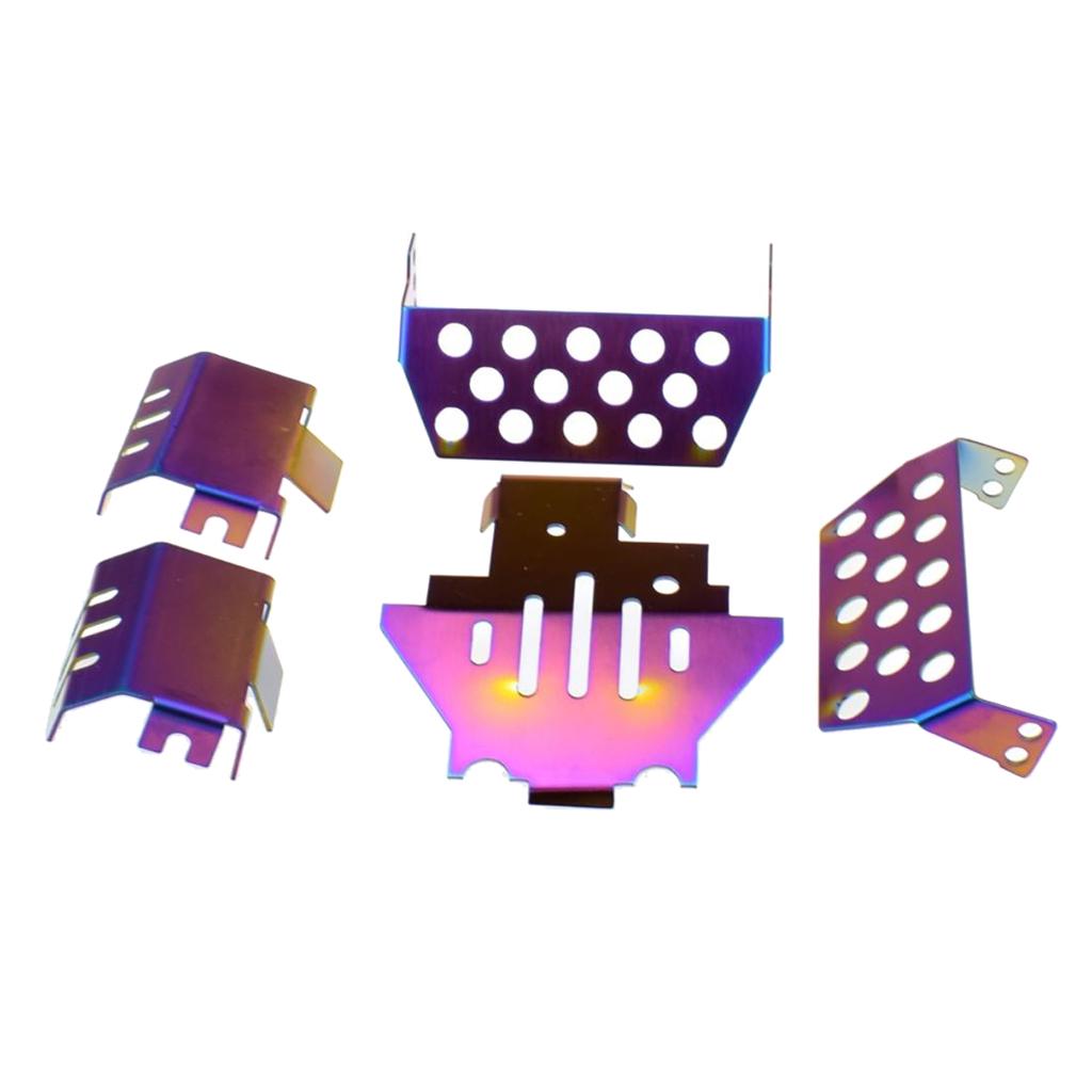 Colorful Steel Chassis Skid Plate Guards Combo for TRAXXAS TRX4 RC