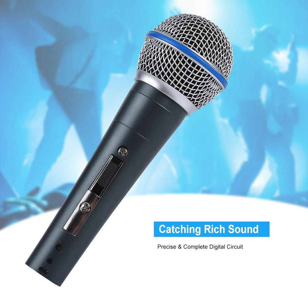 Dynamic 140dB SPL 6.5mm Jack KTV Microphone 2.5mv Pa High Sensitivity Clear Wired Microphone