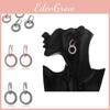 Western Stylish Fashion Geometric Studs With Rhinestones Unique Alloy Earrings