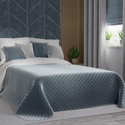 VELVI Decorative Bedspread - Blue, Quilted Elegance - 220x240cm