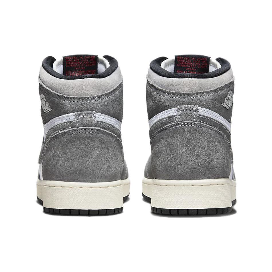 Air Jordan 1 Retro High OG GS Washed Black Kids Sneakers Grey Fire-Red Light-Smoke-Grey FD1437-051