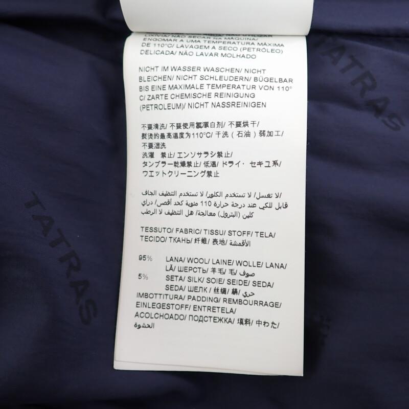 TATRAS  MTAT20A4289-D 3 Down jacket Navy wool/silk mens