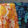 1M Retro 3D Relief Floral Yarn-dyed Fabric Elegant Embossed Jacquard Texture Fabric Women Dress Suit Bag DIY Sewing Fabric