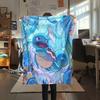 Süße Squirtle-Print Flanelldecke, Hohe Qualität, Bequem für alle Jahreszeiten, Heimdekoration, Wärme und Komfort