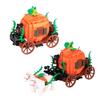 Halloween Decorative MOC Building Blocks Pumpkin Carriage Tombstone Skeleton Flame Horse Accessories Elf House Bricks Toys Gifts