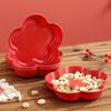 Wedding Fruit Plate Red Festive Living Room Happy Candy Plate Dried Fruit Red Plate Engagement Ornament Happy Plate Wedding Supplies Daquan