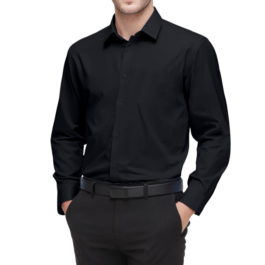 Men's Loose Classic Lapel Multi-pocket Industrial Work Shirt Top