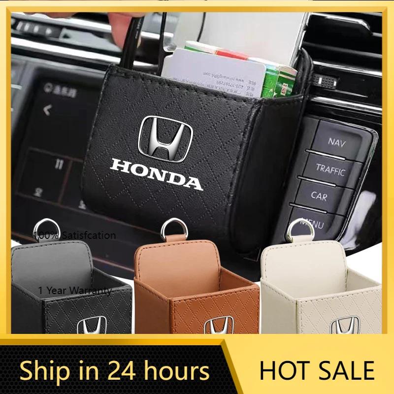 2025 Hot Car Storage Bag Car Organizer Air Vent Car Styling Dashboard Hanging Box Phone For Honda Civic Mugen Accord CRV Fit Hrv