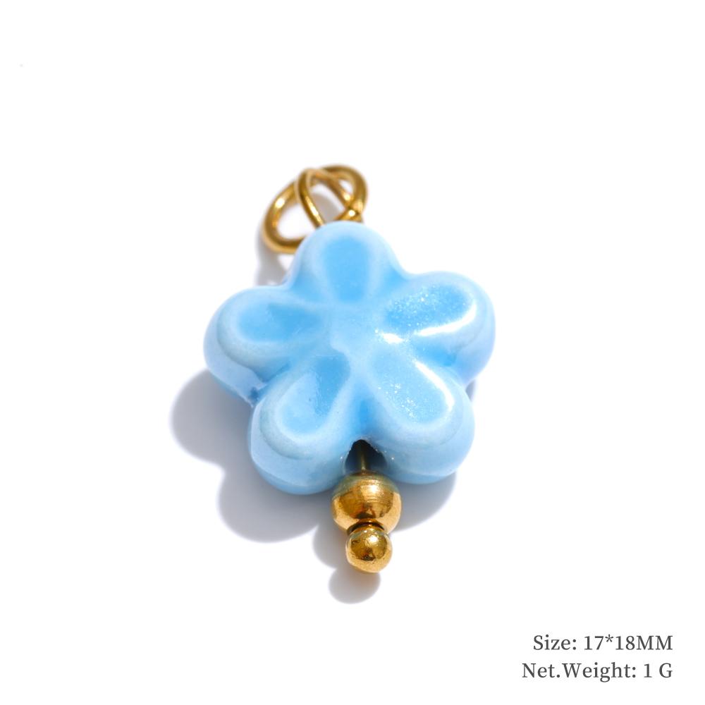 

Yhpup 1PC Cute Enamel Enamel Star Flower Cherry Strawberry DIY Accessories Charm Pendants for Necklace Bracelet Earrings Making