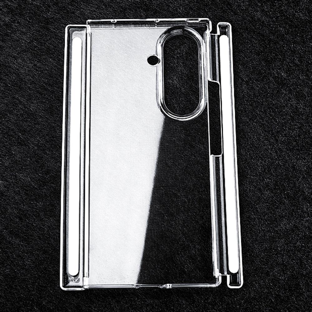 For Samsung Galaxy Z TriFold 5G Clear Case Hard PC Double Axis Anti-Scratch Phone Cover
