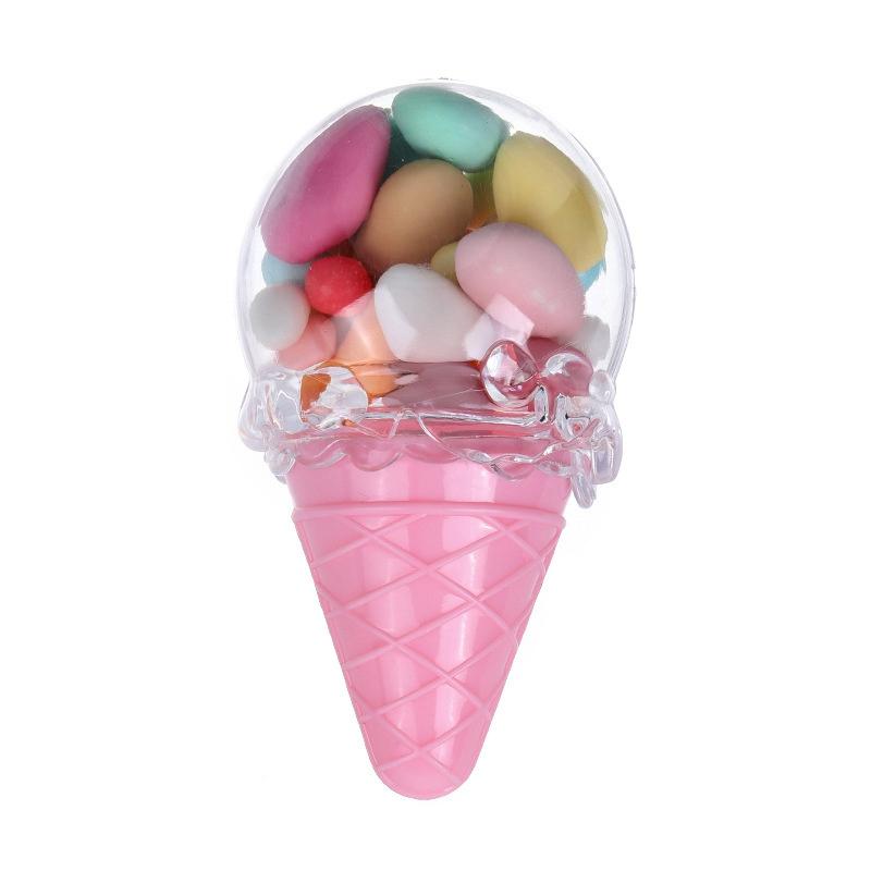 

Ice Cream round Gift Wedding Candies Box Customized Plastic Transparent Supplies Wedding Candy Box Creative Festive