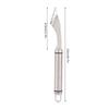 2PCS 304 Stainless Steel Peppers Corer Serrated Slice Non‑slip Handle Fruit Corer 2 in 1 Efficient Seed Remover Slicing