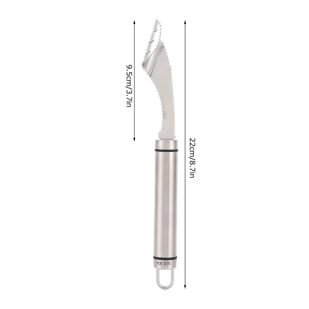 2PCS 304 Stainless Steel Peppers Corer Serrated Slice Non‑slip Handle Fruit Corer 2 in 1 Efficient Seed Remover Slicing
