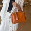 Single-shoulder Bag High-end Commuting Bag for Work Genuine Leather Women's Crossbody Handbag
