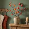 6 Fruits Artificial Pomegranate Branches Realistic Handmade Foam Fruits Branches Plastic Simulation Pomegranate Fruit