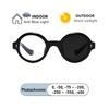 New Fashion Rivet Round Women Frame Myopia Glasses Prescription Nearsight Anti Blue Light Men Eyeglass