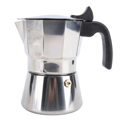 Herd-Kaffeemaschine Edelstahl Achteckige gleichmäßige Wärmeverteilung Herd-Kaffeemaschine Topf