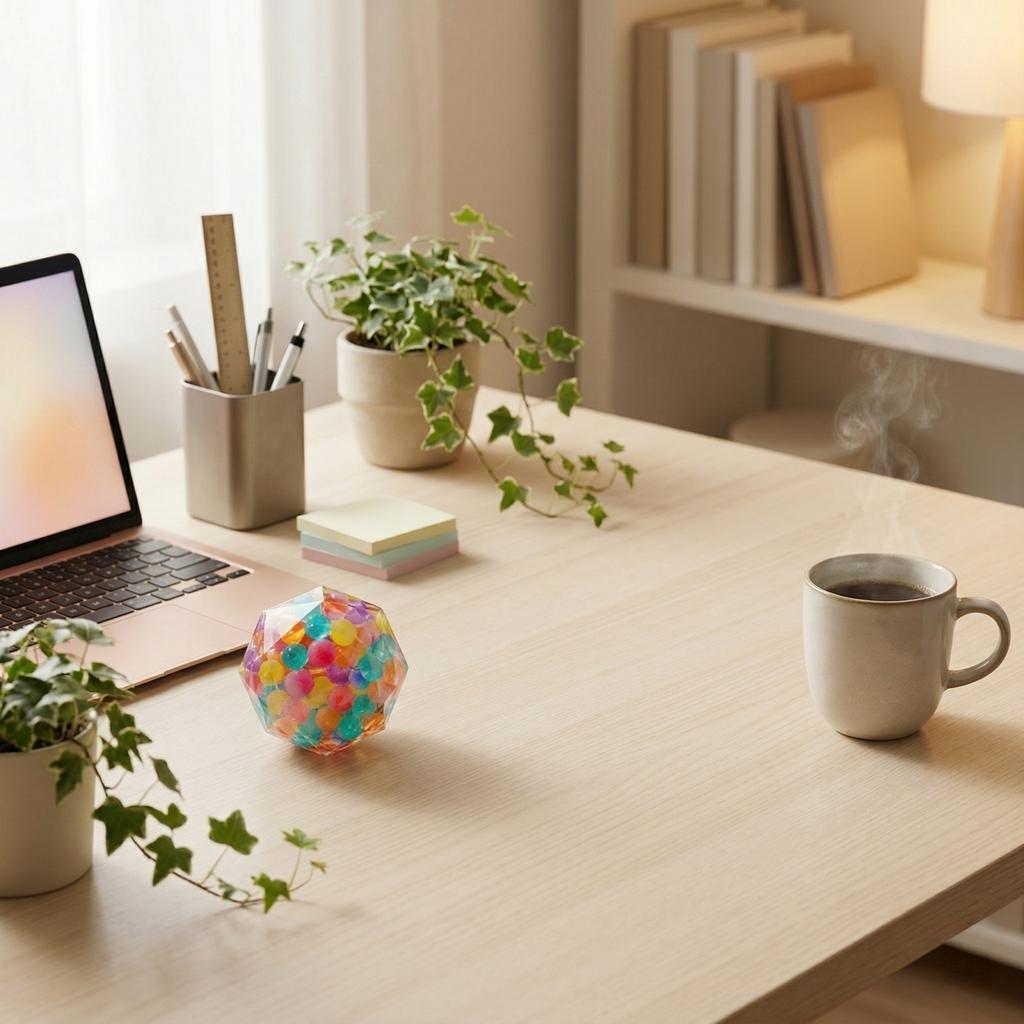 Diamond Water Drop Ball Stress Relief  Toy, Colorful Bead Grape Ball, Stress Relief Bubble Ball 2ml