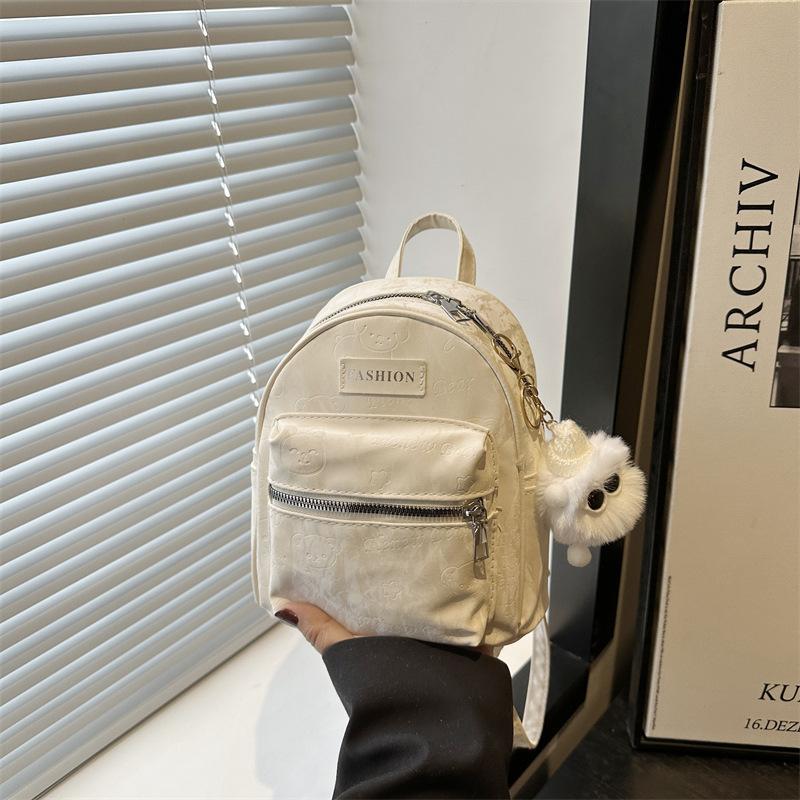 Students Commute To Class, Go Out, Versatile Backpack, Spring and Summer Solid Color, Simple and Lightweight Backpack, Women