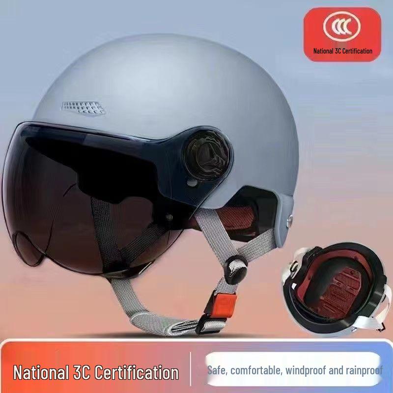 Universal Electric Vehicle Half Helmet: All-Season Sun Protection for Men & Women