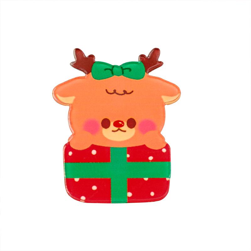 Adorable Christmas Santa Claus Brooch: DIY Student Bag Accessory & Small Gift