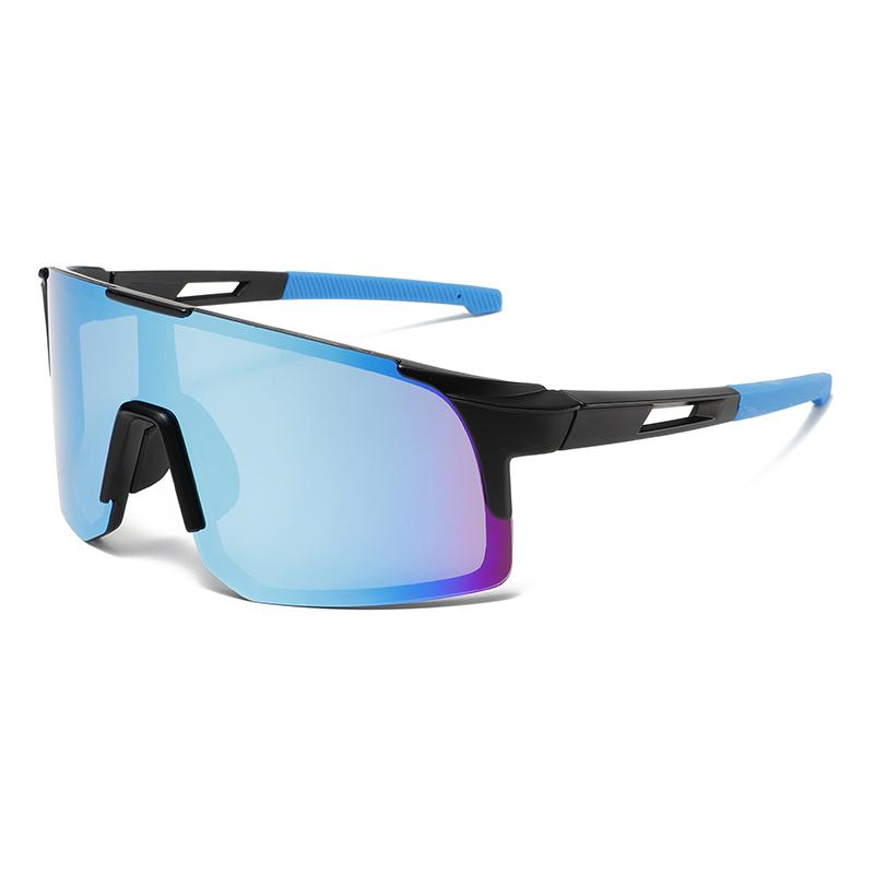 Oversized Sports Goggle Men Wrapped Round Anti-UV Riding Sunglasses Women Mirror Protective Outdoor Cycling Shades