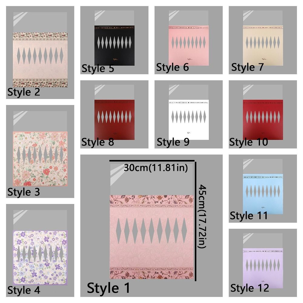 10 Peças Sacos Românticos para Embrulho de Flor Única Saco para Embalagem de Buquê Celebração de Casamento