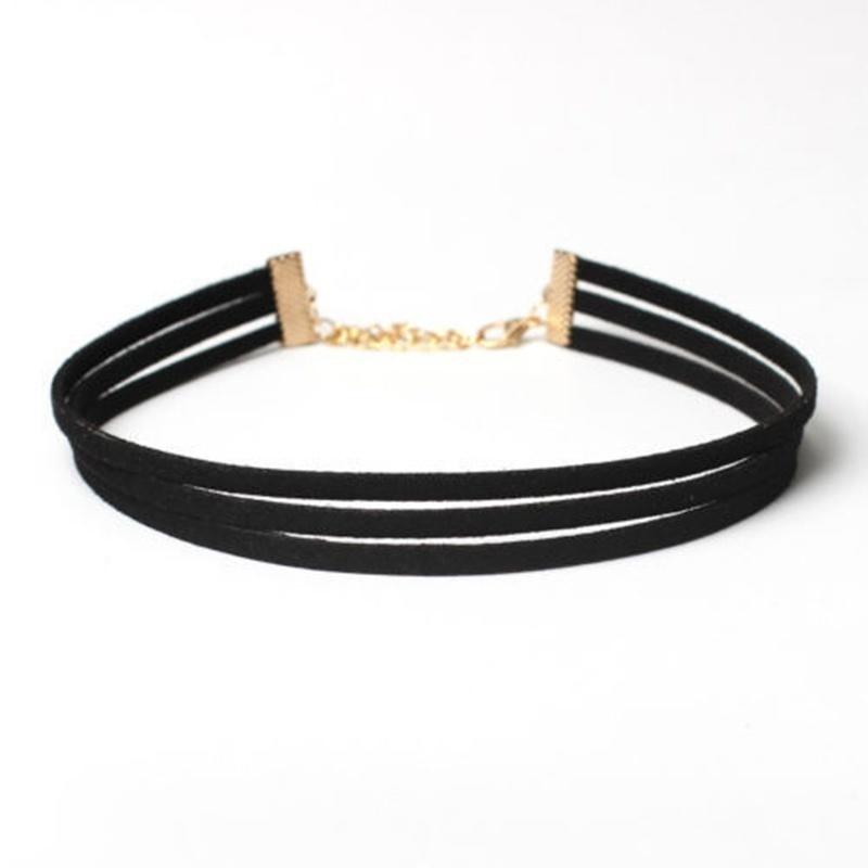 Women Black Choker 10 Pieces/Set Vintage Velvet Ladies Necklace Retro Jewellery