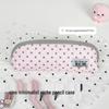 Creative Cartoon Polka Dot Pencil Case - Stylish Travel Handheld Stationery Storage Bag for Students.