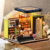 ZakkaTimez Dollhouse Kit Miniature House Wooden Beginner DIY Handmade Kit