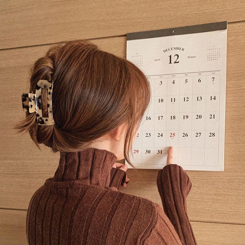 French Style Rectangular Hollow Hair Claw Leopard Print Shark Clip Acetic Acid Hair Clip  Girls