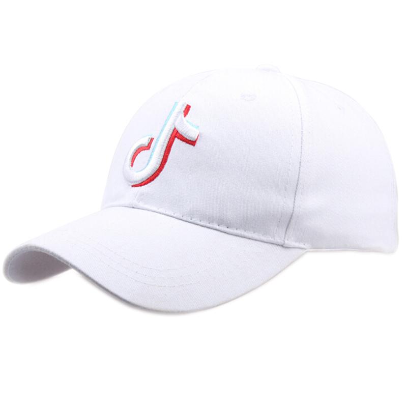 TikTok Damer Menn Baseballcaps Broderi Casual Hip Hop Hatt Snapback Justerbar