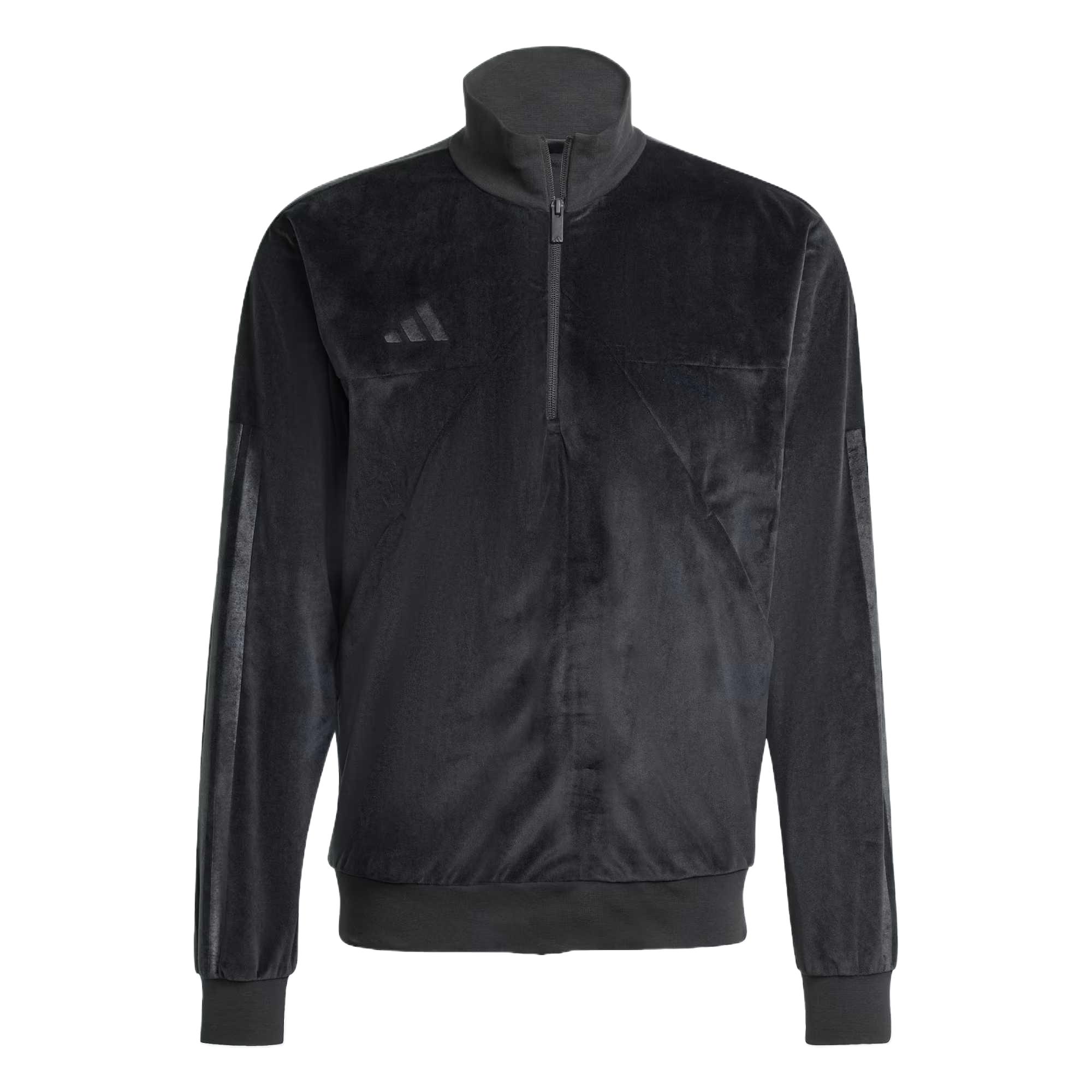 Adidas Track Sweatshirts Men s Black Stand Collar Moderate Regular JW0258 L