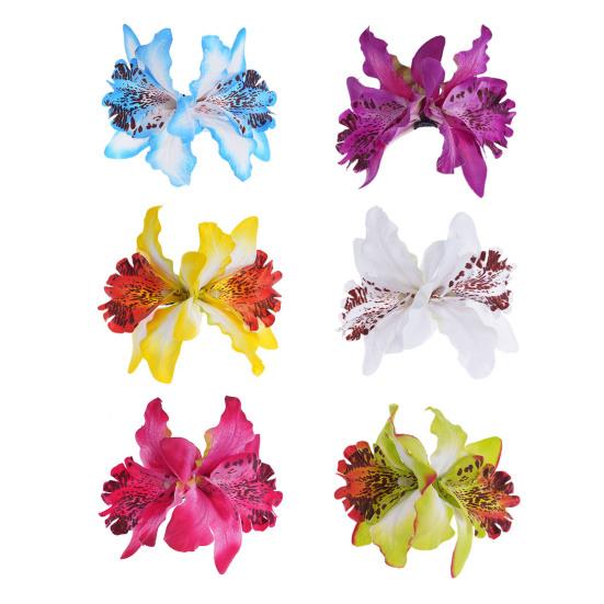 Summer Beach Hair Clip Flower Decoration Sea Vacation Side Bangs Hair Pin Hair Accessories for Daily Wear Parties Outings