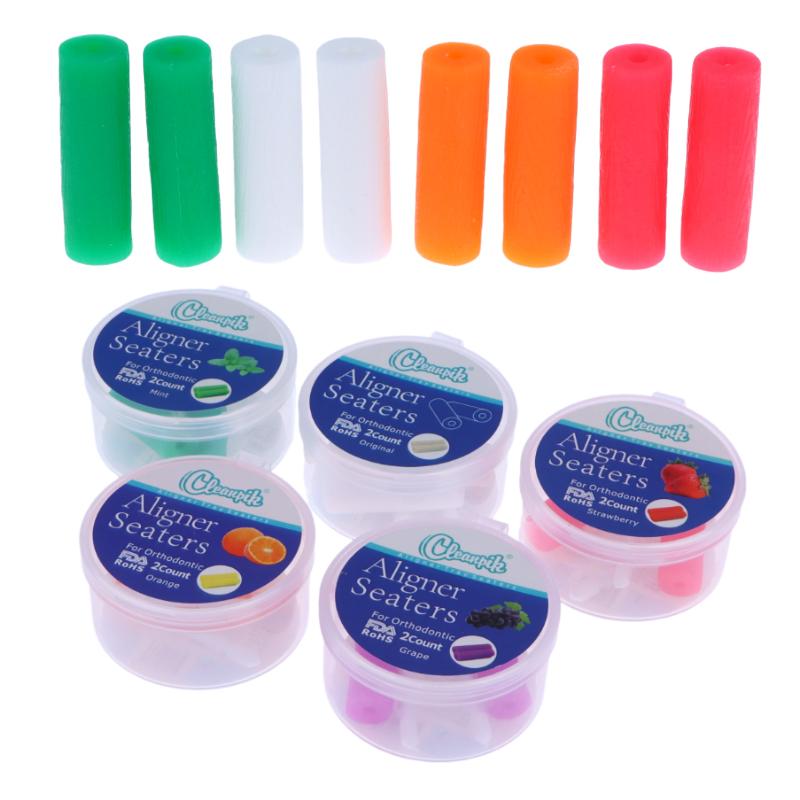 2Pcs Dental Orthodontic Chewies For Invisalign Aligner Chewies With Box