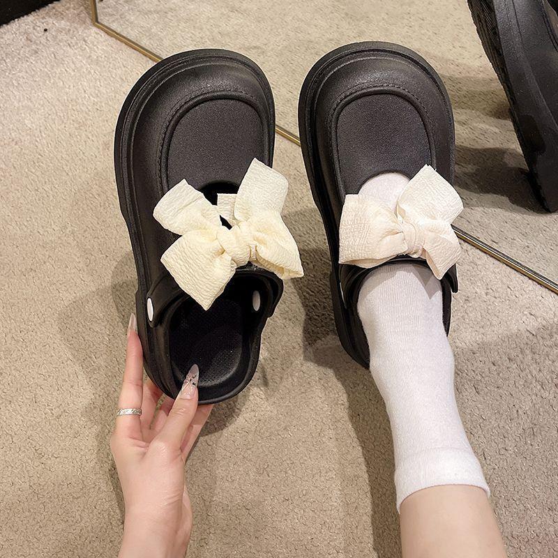 Non-slip retro cool slippers 2025 summer wear new fashionable and versatile high-end thick-soled bag head hole shoes women