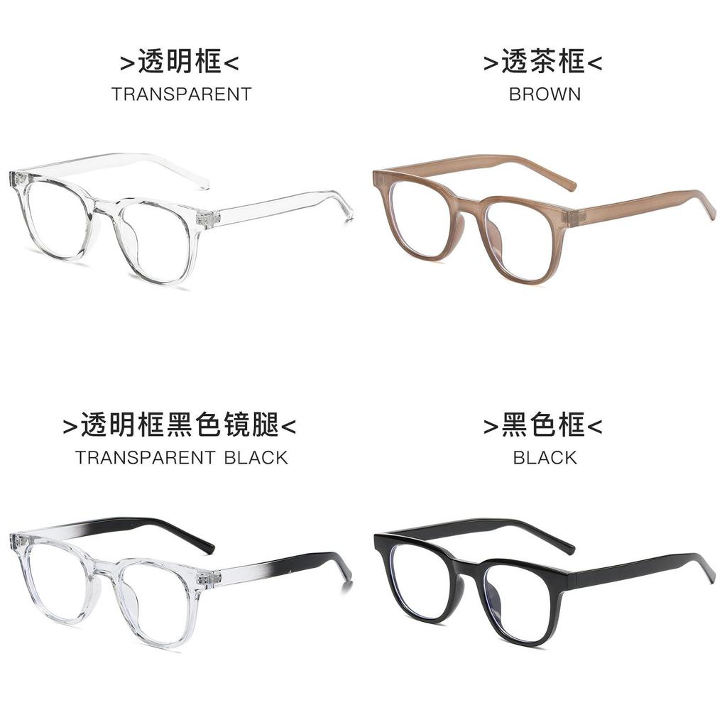 Version Blue Light Blocking Glasses For Women With Retro Square Frame And Resin Lenses