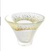 Mount Fuji Cup Gold Foil Crystal Glass Sake Cup