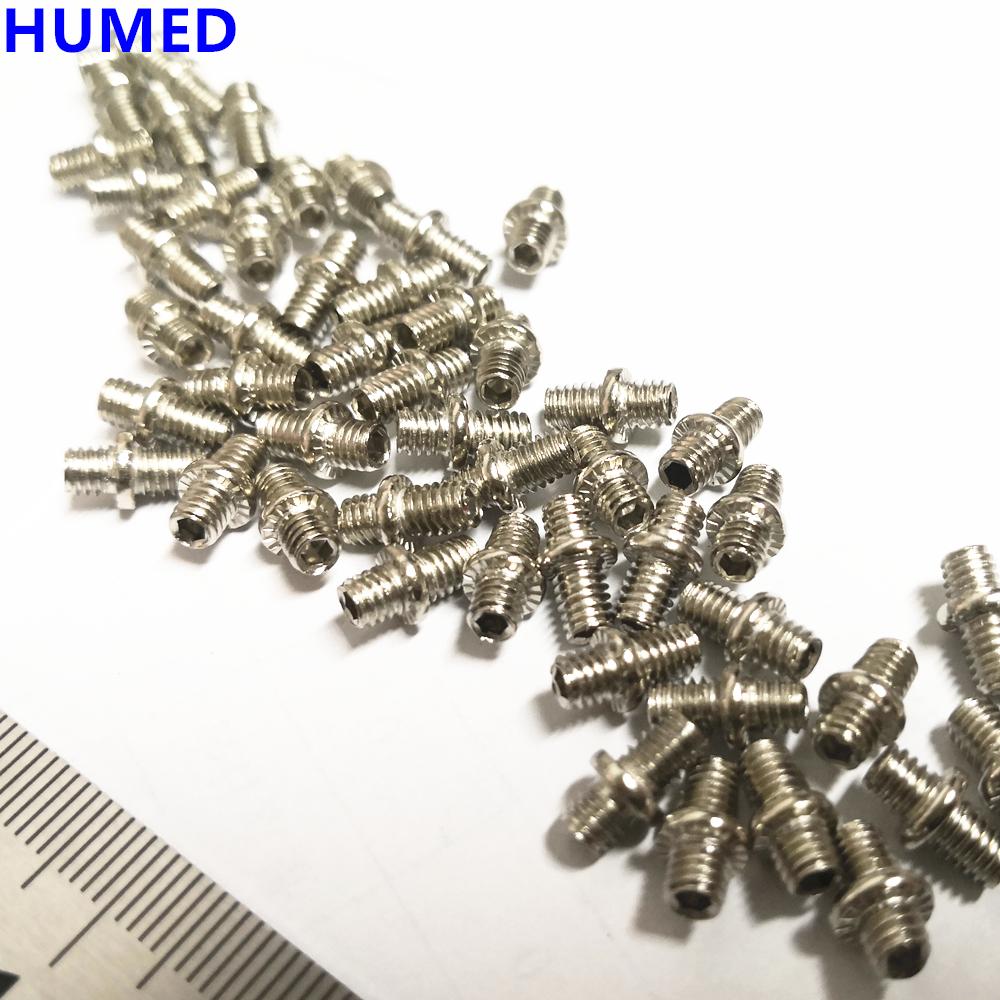 2025New Bicycle Pedal Anti-Skid Bolt M4 Steel Pin Nail MTB Road Bike Hexagona Pedal Pin Screws 6
