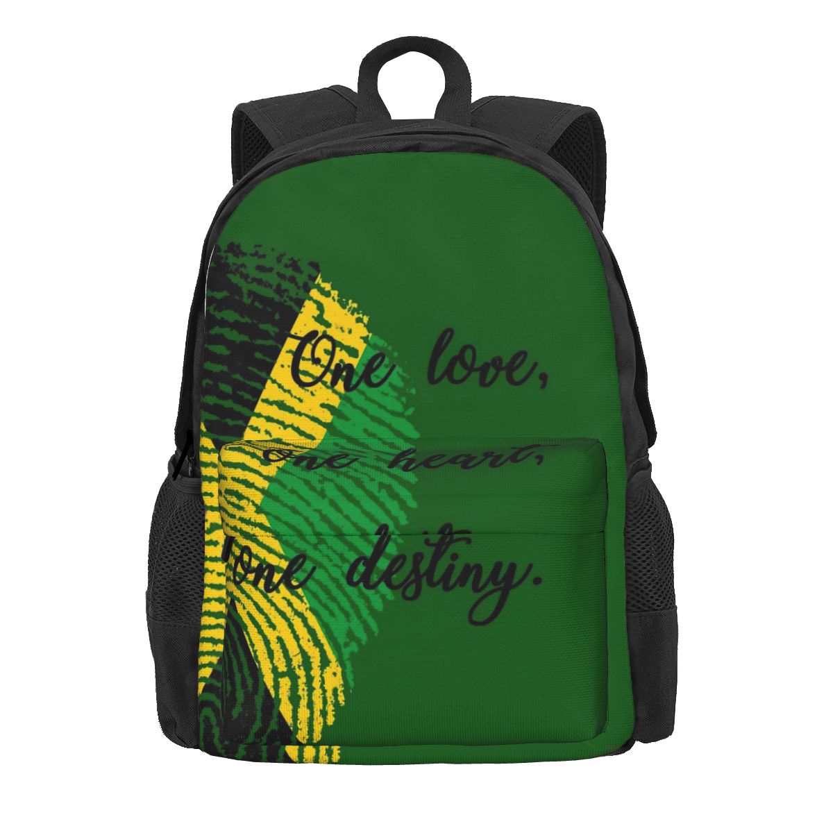 Jamaica Vlag Print Rugzak Vlag van Reggae Outdoor Rugzakken Jongen Meisje Nieuwigheid Middelbare School Tassen Hoge Kwaliteit Grote Rugzak 36x32x10cm