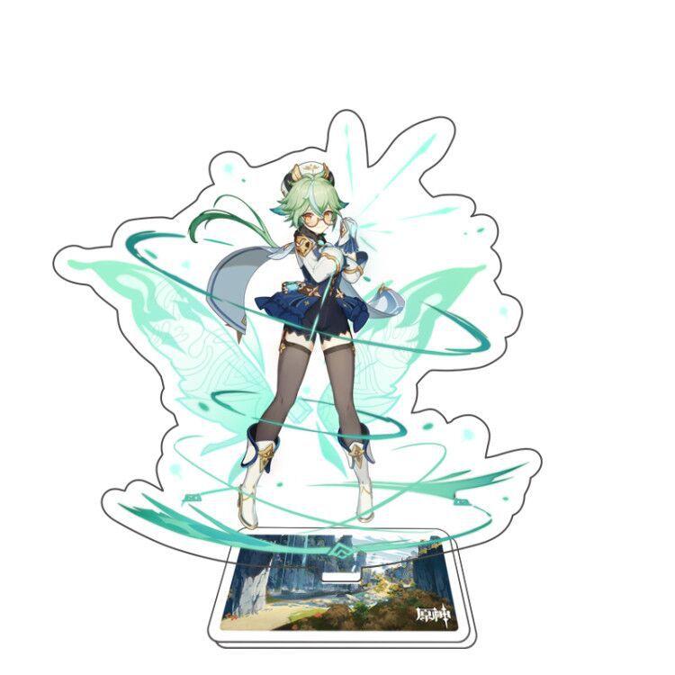 Game Anime Open World Impact Acrylic Figure Stand Painted Desk Decor Ornament 15CM Model Gift