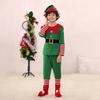 Christmas Elf Costume Set with Hat Accessories Boys Girls Elf Outfit Xmas Holiday Fancy Costume Party Cosplay Santa's Helper Suit
