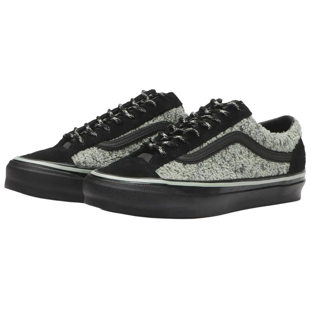 Vans Premium Old Skool Reissue 36 Comfortable Versatile Skate Shoes Unisex Sneakers Black Gray VN000EK7GP3