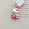 10/100PCS Cartoon bow cat resin jewelry accessories handmade DIY cream glue phone case hair clip water cup sticker material