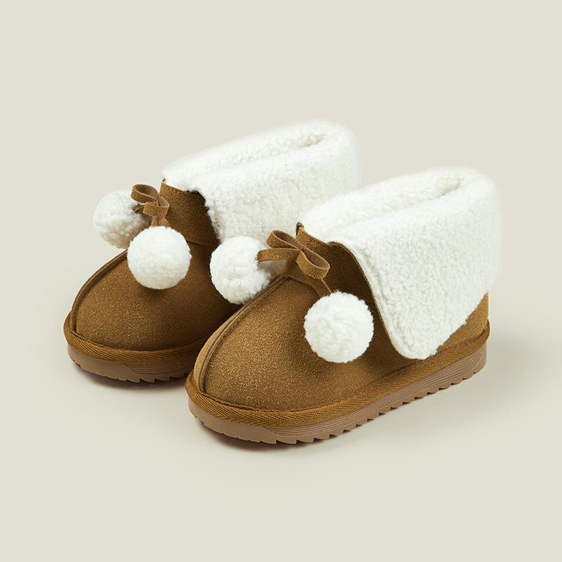 Winter warm cotton shoes velvet children's short boots girls snow boots